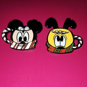 Disney Mickey And Pluto Cocoa Loungefly Pins